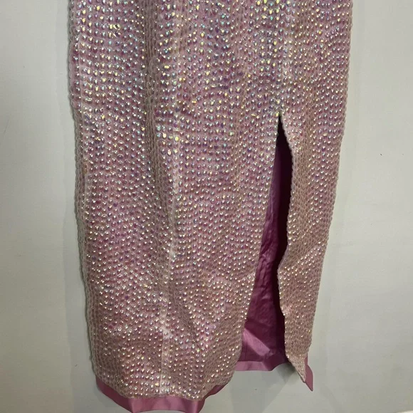Markarian Ginevra Sequin pink midi Dress size 0 NEW! New with tags!